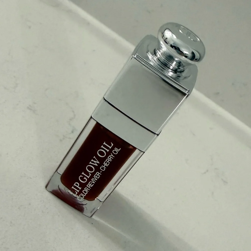 $42 New Dior Lip Glow Oil - Cherry Oil - 062 Bronzed Glow